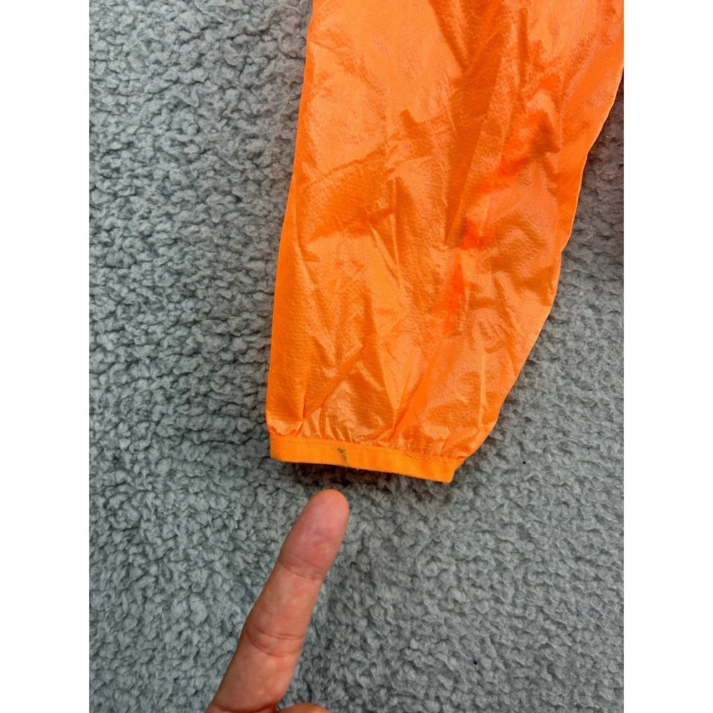 Adidas Adizero Pack It Running Windbreaker Jacket Mens M Orange Reflective